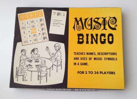 Rare 1967 Music Bingo Box Set in mint condition