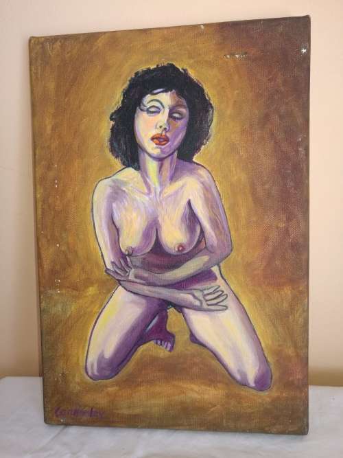 PATRICK CORDINGLEY 2 X NUDE OIL PAINTINGS