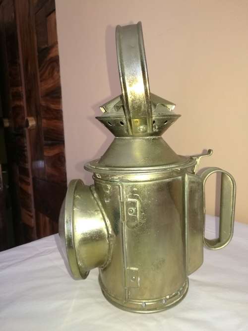 VINTAGE 3 WAY RAILWAY LANTERN BRONZED