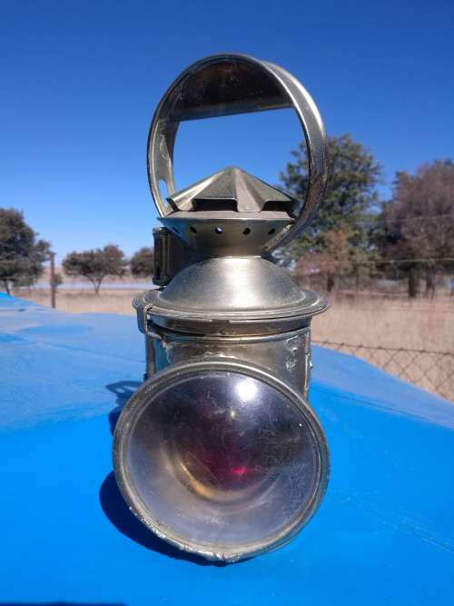 VINTAGE 3 WAY RAILWAY LANTERN BRONZED