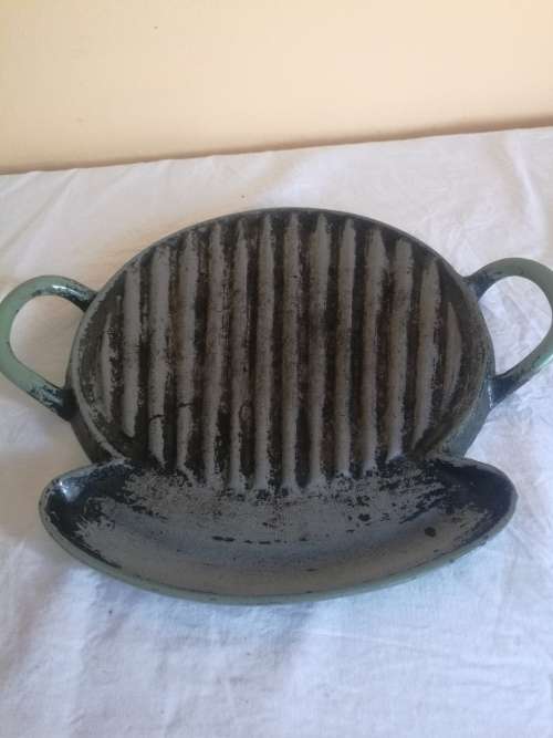 CAST IRON STEAK GRILLING PAN