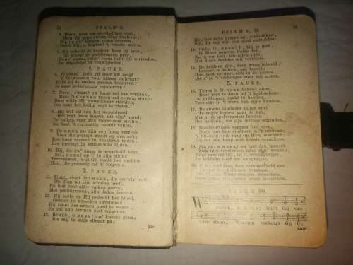 MINIATURE 1915 DUTCH PSALM BOOK