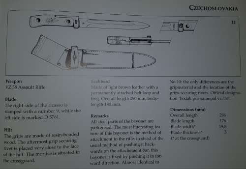 CZECH VZ58 BAYONET