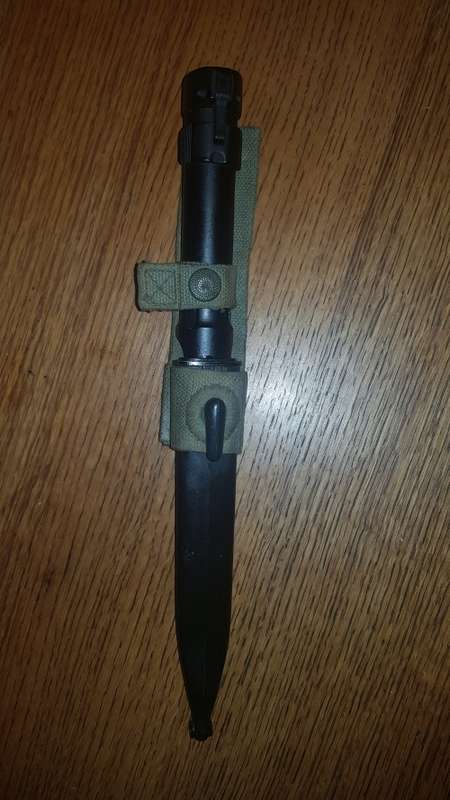 SADF R1 BAYONET , PLASTIC SCABBARD