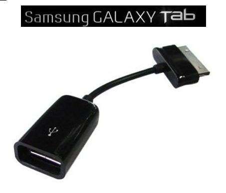 Samsung Galaxy Tab P6200 P6800 P7300 P7500 USB Female OTG Cable connection