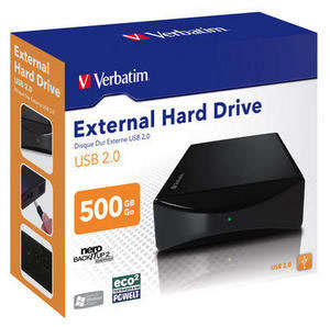 Verbatim 3.5'' External Hard Drive USB 2.0 500GB
