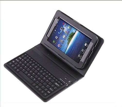Folder Leather Case with Bluetooth Keyboard for Samsung Galaxy Tab 7'' P1000 "Free Shipping"