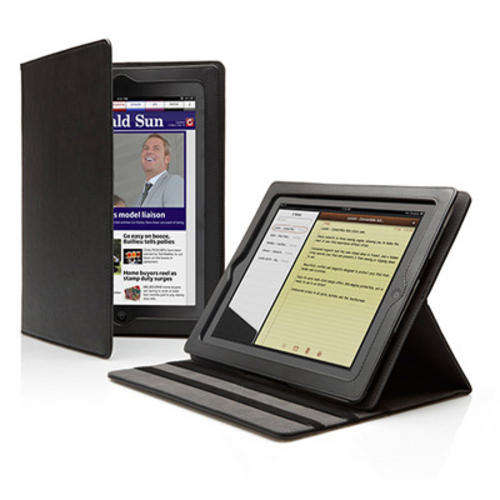 iPad 2 Leather Case (Black) Superb Quality "Free Shipping"