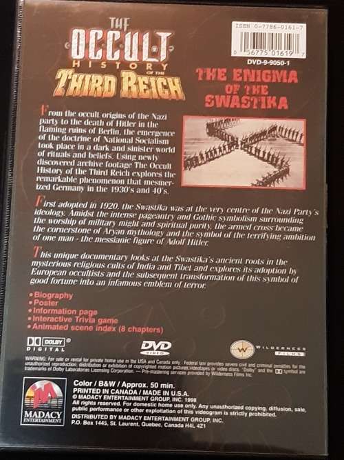 THE OCCULT HISTORY OF THE THIRD REICH.3 DVD BOX SET.