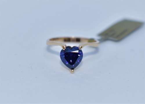 *LATE ENTRY*RARE14k solid gold heart shape AAA Tanzanite ring 2.64cts