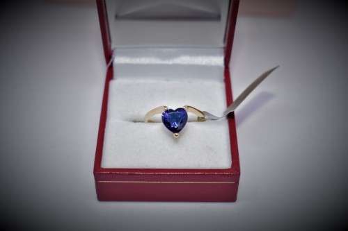 *LATE ENTRY*RARE14k solid gold heart shape AAA Tanzanite ring 2.64cts