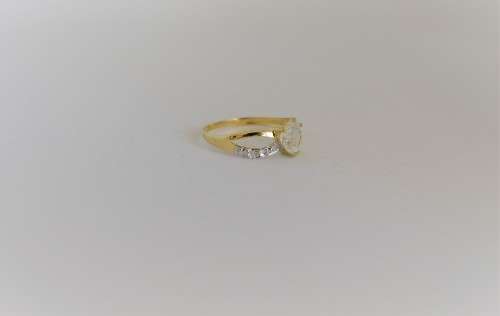 WOW*heart shaped AQUAMARINE diamond ring