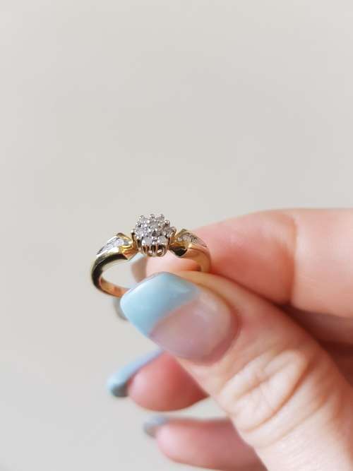 *LATE ENTRY* DIAMOND yellow gold engagement promise ring