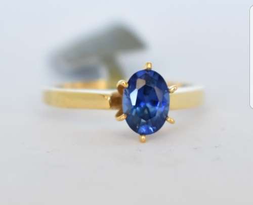 GENUINE 14K SAPPHIRE RING WITH VALUATION