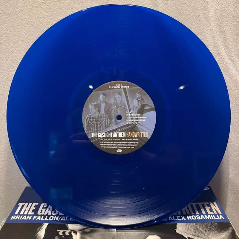 The Gaslight Anthem - Handwritten (Blue Vinyl record)