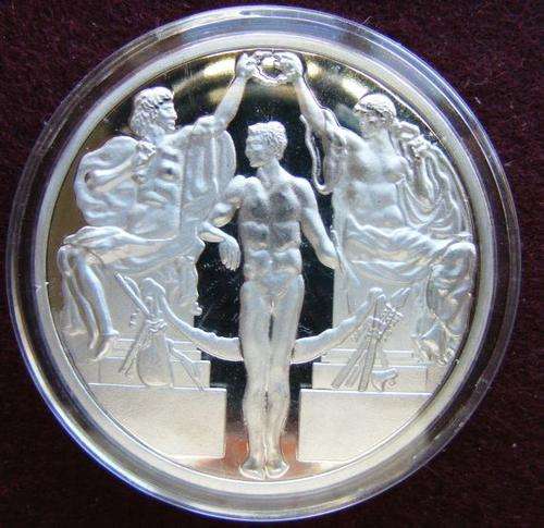 STOCKHOLM OLYMPIC PROOF MEDAL [1912] SEALED AND A WORK OF ART 40mm diameter