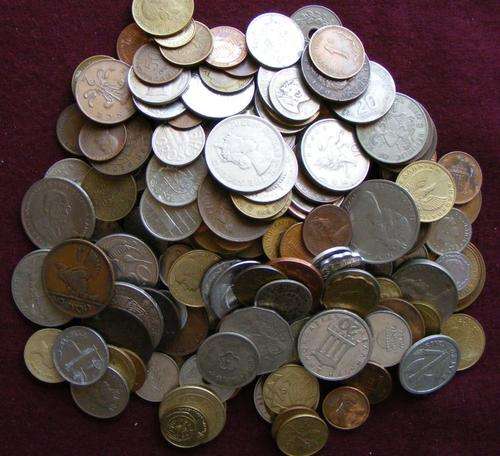 200 foreign coins.  your bid is per coin.