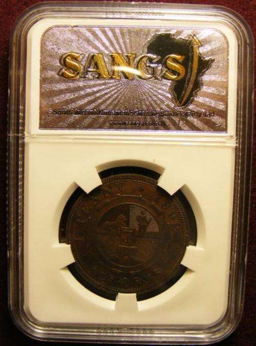 1892 ZAR GRADED PENNY   AU53BN    HERNS EF=R4000