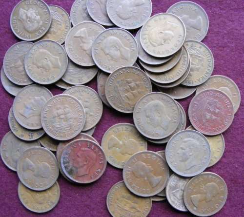 50 SA UNION COPPER 1PENNY COINS.