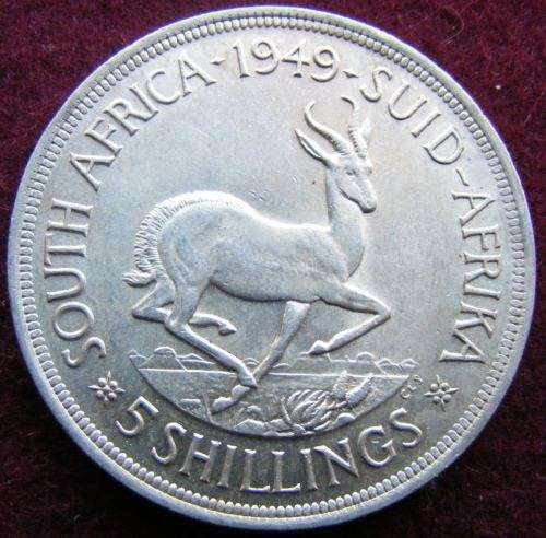 1949 80% RSA SILVER CROWN.  UNC