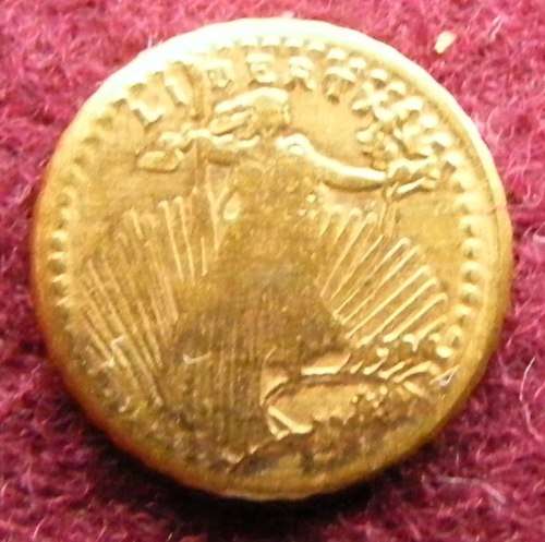 USA St Gaudens Double Eagle $20 GOLD COIN  [HGE]-weight 0.5 grams---diameter 10mm