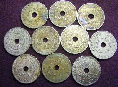 10  SOUTHERN RHODESIA PENNIES
