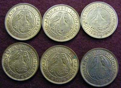 6  1951 SA UNION  A/UNC FARTHINGS