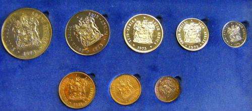 1973  RSA SHORT PROOF SET IN BLUE SA MINT BOX  .HERNS CV  R500