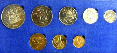 1980   RSA SHORT PROOF SET IN BLUE SA MINT BOX  .HERNS CV  R450