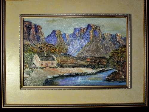 OIL ON BOARD INSCRIBED ON BACK M. PAPADOPOULOS  (1PC)
