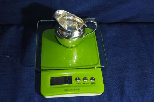 Hallmarked George V Helmet Shaped Silver Cream Jug (65g)
