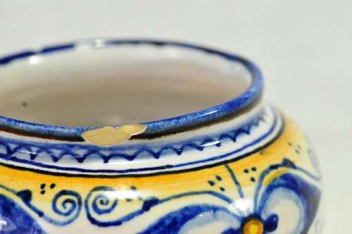 Hand-Painted Faenza Ceramic Bowl (1pc)