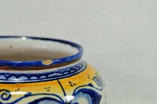 Hand-Painted Faenza Ceramic Bowl (1pc)