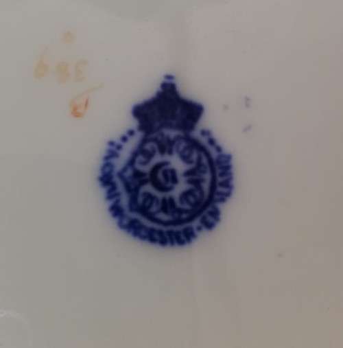 Antique Royal Worcester Blue Willow 3 Set Plates  Blue & White Pottery C1905