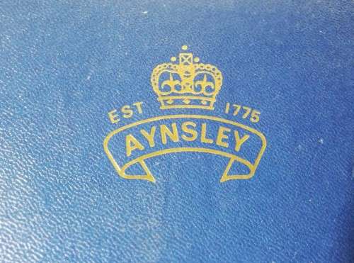 Boxed `Aynsley` fine bone China trinket dish and Boxed `Aynsley` cake plate and matching cake lifter