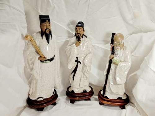 Large Fu Lu Shou Chinese Figures