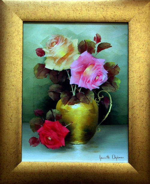***JEANETTE DYKMAN***OIL ON CANVAS*** BEAUTIFUL!!!***CRAZY: CRAZY R1 START!!!