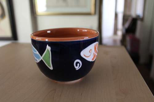 Cup and saucer (7 sets available) - Most beautiful Capuccino cups (large)