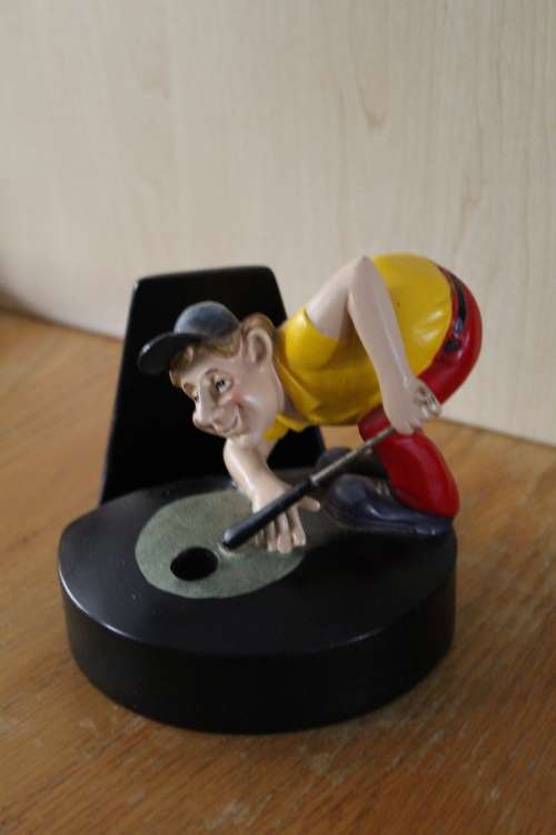 GOLF ENVELOPE/CARD HOLDER (#3 OF 3 DESK ORNAMENTS)