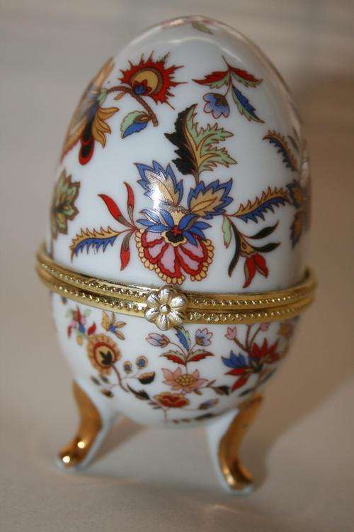Porcelain "Faberge" style egg
