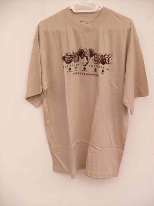 Beige t shirt with Big 5 Busts