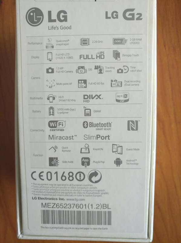 New LG G2