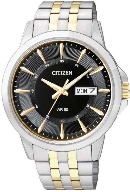 Authentic CITIZEN Stainless Steel Two Tone Mens Watch