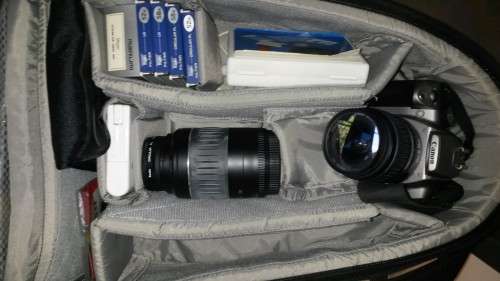 Canon EOS with extra lens and many many extras