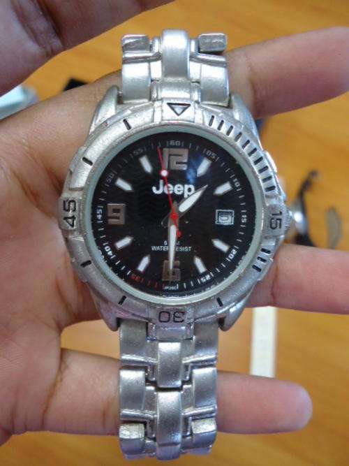 Silver Jeep watch - Mint conditon