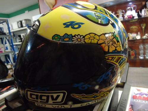 Road AGV Helmet with Floral Design Size S
