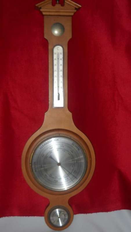 Antique Regen Veranderlich Schon Barometer