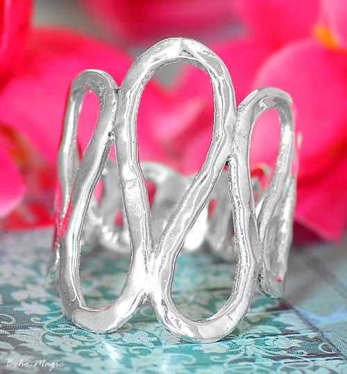 STERLING SILVER SPIRAL RING SIZE 9