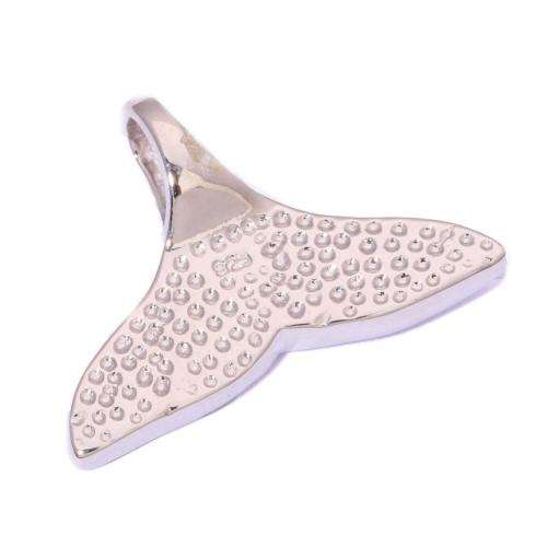 BLUE FIRE OPAL WHALE TAIL SILVER FILLED PENDANT