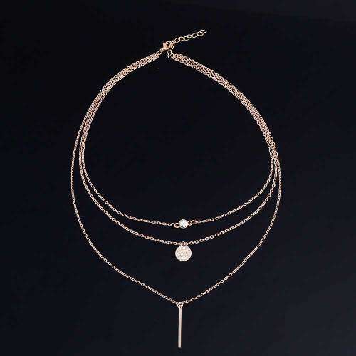 3  LAYER CHAIN NECKLACE - GOLD PLATED